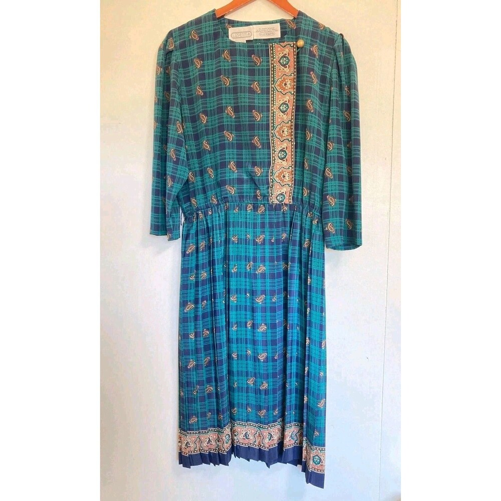 Vintage Liz Roberts Dress Womens 20P Boho Renaissance Granola Festival Cottage